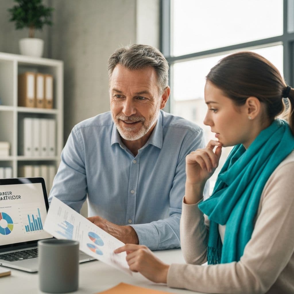 Employment advisor supporting a job seeker in a one-to-one coaching session