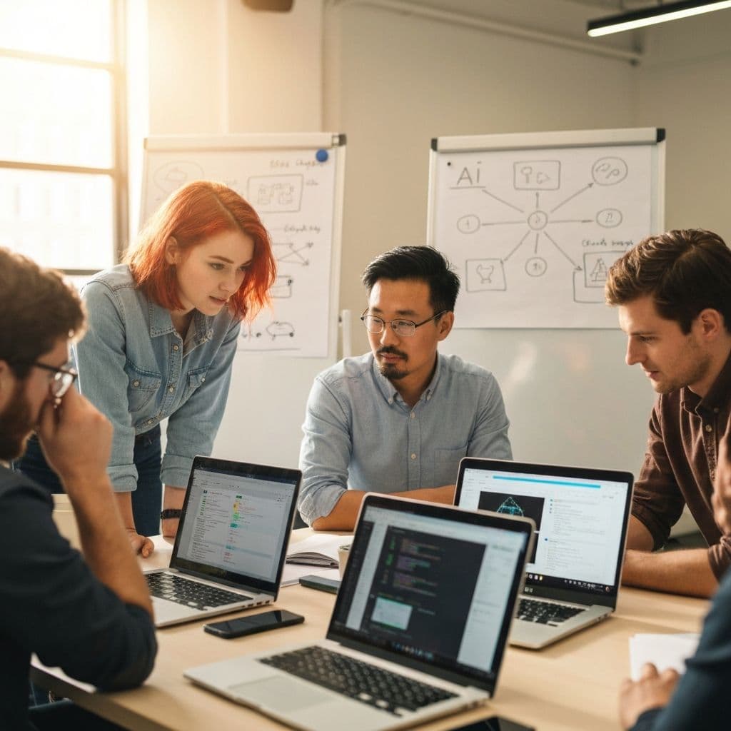 Pilot Generative AI team collaborating in their office